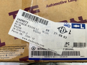 Mercedes W129 (89-98) Blinker links Weiß 1609073